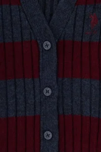 US Polo Assn. Girls' Navy Blue Knitwear Cardigan - Image 3