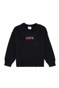 US Polo Assn. Girls' Crew Neck Navy Blue Sweater - Image 4
