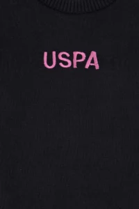 US Polo Assn. Girls' Crew Neck Navy Blue Sweater - Image 6