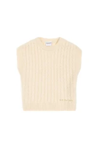 US Polo Assn. Girls' Cream Braided Pullover - Image 4