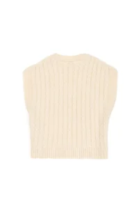US Polo Assn. Girls' Cream Braided Pullover - Image 5