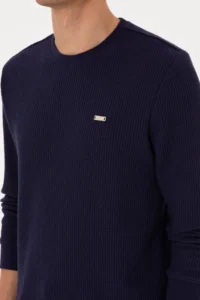 US Polo Assn. Men Crew Neck Regular Fit Petek textured Plum Sweatshirt - Image 7