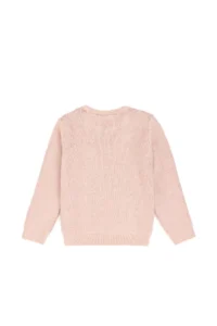US Polo Assn. Girls' Crew Neck Light Pink Sweater - Image 5
