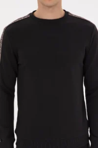 US Polo Assn. Men Regular Fit Crew Neck Black Sweatshirt - Image 6