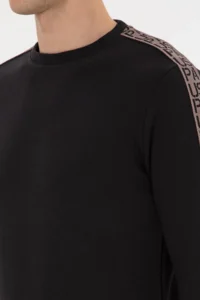 US Polo Assn. Men Regular Fit Crew Neck Black Sweatshirt - Image 7