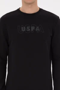 US Polo Assn. Men Regular Fit Crew Neck Black Sweatshirt - Image 6