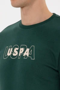 US Polo Assn. Men Regular Fit Crew Neck Dark Green Sweatshirt - Image 7