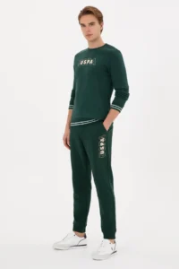 US Polo Assn. Men Dark Green Sweatpants - Image 3