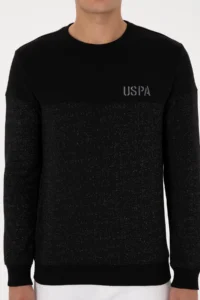 US Polo Assn. Men Regular Fit Crew Neck Black Sweatshirt - Image 6