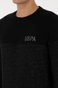 US Polo Assn. Men Regular Fit Crew Neck Black Sweatshirt - Image 7
