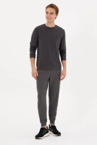 US Polo Assn. Men Gray Sweatpants - Image 3