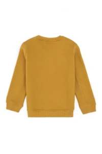 US Polo Assn. Boys' Mustard Fleece Crew Neck Sweatshirt - Image 4