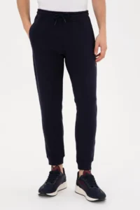 US Polo Assn. Men Navy Blue Sweatpants - Image 2