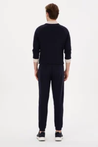 US Polo Assn. Men Navy Blue Sweatpants - Image 4