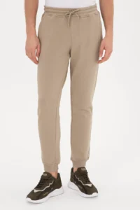 US Polo Assn. Men Light Khaki Sweatpants - Image 2