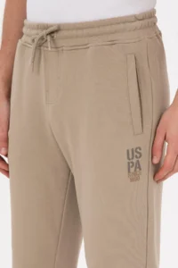 US Polo Assn. Men Light Khaki Sweatpants - Image 5
