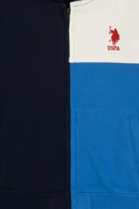 US Polo Assn. Boys' Navy Blue Zippered Hooded Sweatshirt - Image 5
