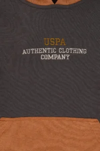 US Polo Assn. Boys' Gray Hooded Sweatshirt - Image 4