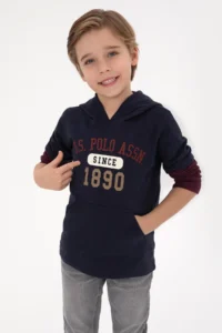 US Polo Assn. Boys' Light Navy Sweatshirt