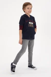 US Polo Assn. Boys' Light Navy Sweatshirt - Image 2