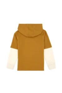 US Polo Assn. Boys' Mustard Hooded Thin Sweatshirt - Image 3