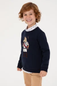 US Polo Assn. Boys' Navy Blue Sweatshirt - Image 2