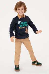 US Polo Assn. Boys' Light Navy Sweatshirt