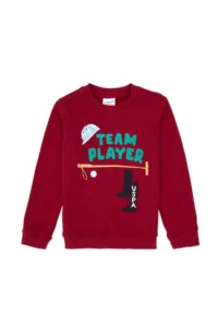US Polo Assn. Boys' Koyu Raspberry Sweatshirt