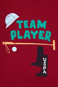 US Polo Assn. Boys' Koyu Raspberry Sweatshirt - Image 3