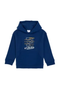 US Polo Assn. Boys' Indigo Hooded Fleece Sweatshirt