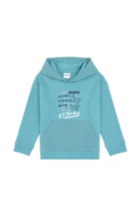 US Polo Assn. Boys' Mint Hooded Fleece Sweatshirt - Image 2
