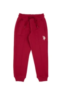 US Polo Assn. Boys' Koyu Raspberry Fleece Sweatpants - Image 2