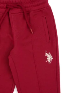US Polo Assn. Boys' Koyu Raspberry Fleece Sweatpants - Image 4