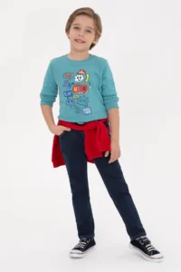 US Polo Assn. Boys' Mint Crew Neck Sweatshirt - Image 2