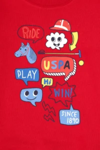 US Polo Assn. Boys' Red Crew Neck Sweatshirt - Image 5