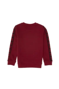 US Polo Assn. Boys' Burgundy Crew Neck Sweatshirt - Image 4