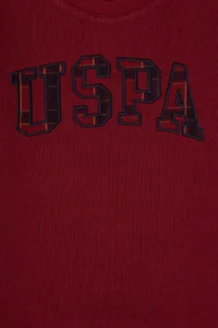 US Polo Assn. Boys' Burgundy Crew Neck Sweatshirt - Image 5