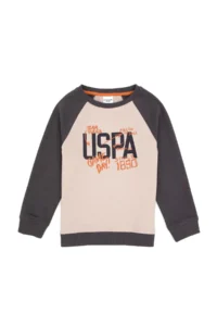 US Polo Assn. Boys' Gray Crew Neck Sweatshirt - Image 3