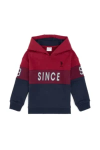 US Polo Assn. Boys' Light Navy Hooded Sweatshirt - Image 4
