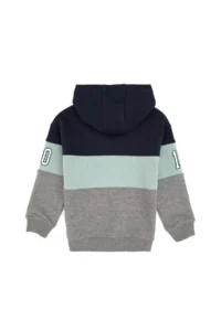 US Polo Assn. Boys' Gray Melanj Hooded Sweatshirt - Image 3