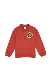 US Polo Assn. Boys' Dusty Rose Polo Shirt Collar Sweatshirt - Image 2