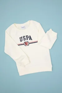 US Polo Assn. Boys' Cream Sweatshirt - Image 3