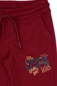 US Polo Assn. Boys' Burgundy Sweatpants - Image 6