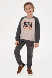 US Polo Assn. Boys' Gray Sweatpants - Image 2