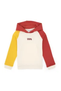 US Polo Assn. Boys' Cream Hooded Sweatshirt - Image 4