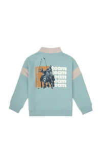 US Polo Assn. Boys' Mint Half Zippered Sweatshirt - Image 4