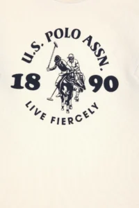US Polo Assn. Boys' Cream Crew Neck Sweatshirt - Image 4