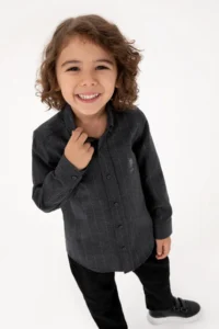 US Polo Assn. Boys' Anthracite Long Sleeve Shirt - Image 4