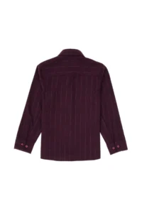 US Polo Assn. Boys' Burgundy Long Sleeve Shirt - Image 6