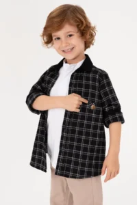 US Polo Assn. Boys' Gray Long Sleeve Shirt - Image 2